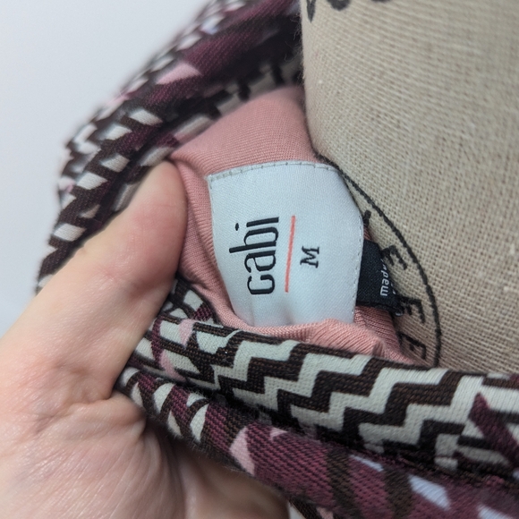 Cabi plaid cherry trench coat - Picture 3 of 4